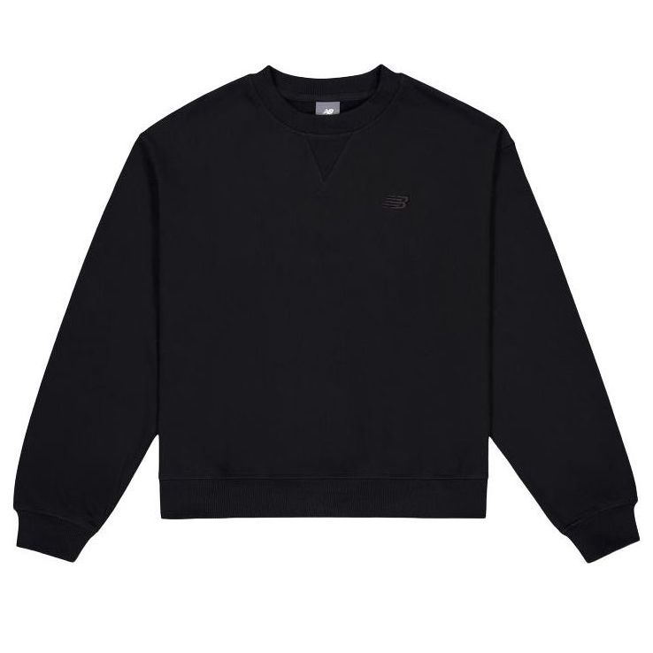 (WMNS) New Balance Athletics French Terry Crew Sweatshirt 'Black' WT41500-BK