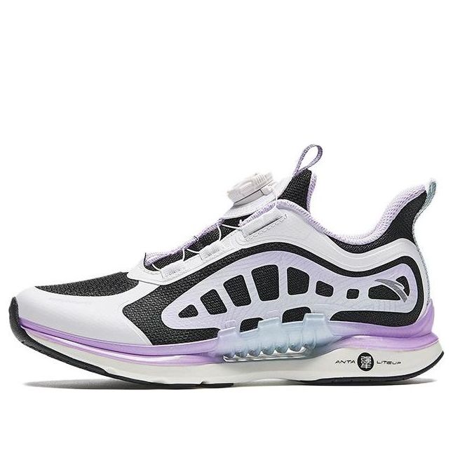 (GS) ANTA Running Series Sneakers 'Black Purple White' A322425577-2
