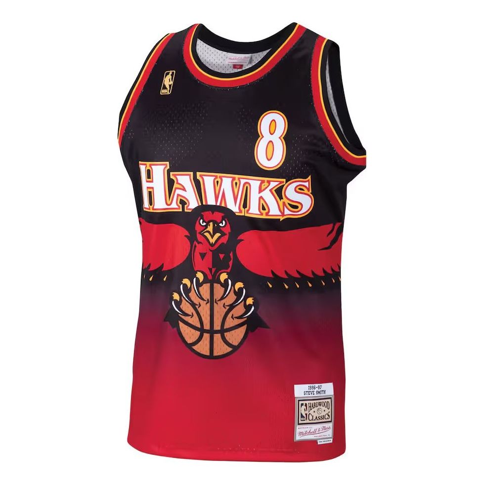 Mitchell & Ness x NBA Atlanta Hawks 1996-97 Hardwood Classics Swingman Jersey 'Steve Smith 8' SMJYGS18139-AHASCARSSM96