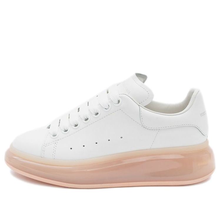 (WMNS) Alexander McQueen Oversized Sneaker 'White Rose Gold' 611698WHYBY9053