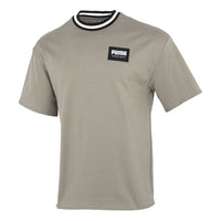 PUMA Solid Men Round Neck T-Shirt 'Olivegreen' 845861-73