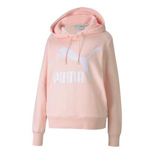 (WMNS) PUMA Casual Sports Hoodie Pink Red 595915-17