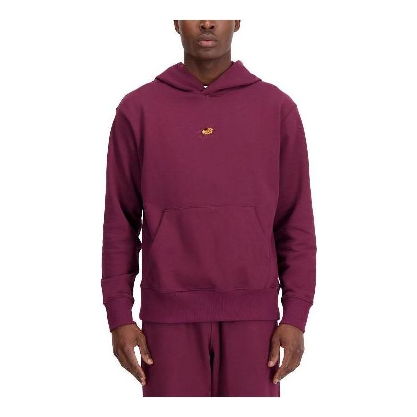 New Balance Athletics Remastered Graphic French Terry Hoodie Asia Sizing 'Red Wine' MT31502-NBY
