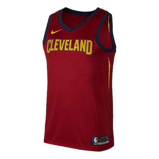 Nike Retro Basketball Vest SW Fan Edition Cleveland Cavaliers Red Wine red 903978-677