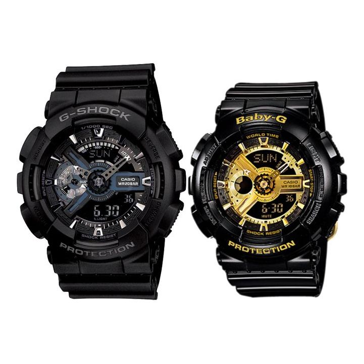 CASIO Baby-G 'Black & White' GA-110-1BDR&BA-110-1A