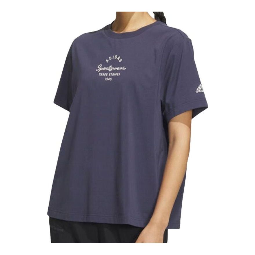 (WMNS) adidas Sportswear Three Stripes T-Shorts 'Navy Blue' IS7404