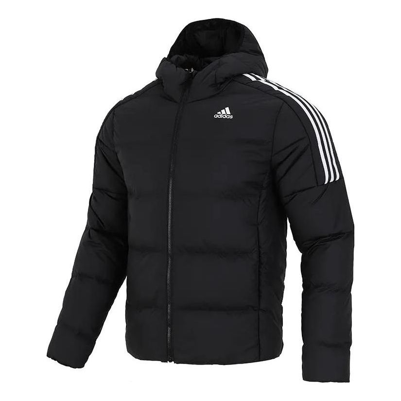 adidas Casual Sports hooded Stay Warm Down Jacket Black GT9141
