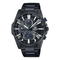 Men's CASIO Black quartz Watch 50mm Black Stainless Steel Case Strap Mens EQB-1200DC-1A