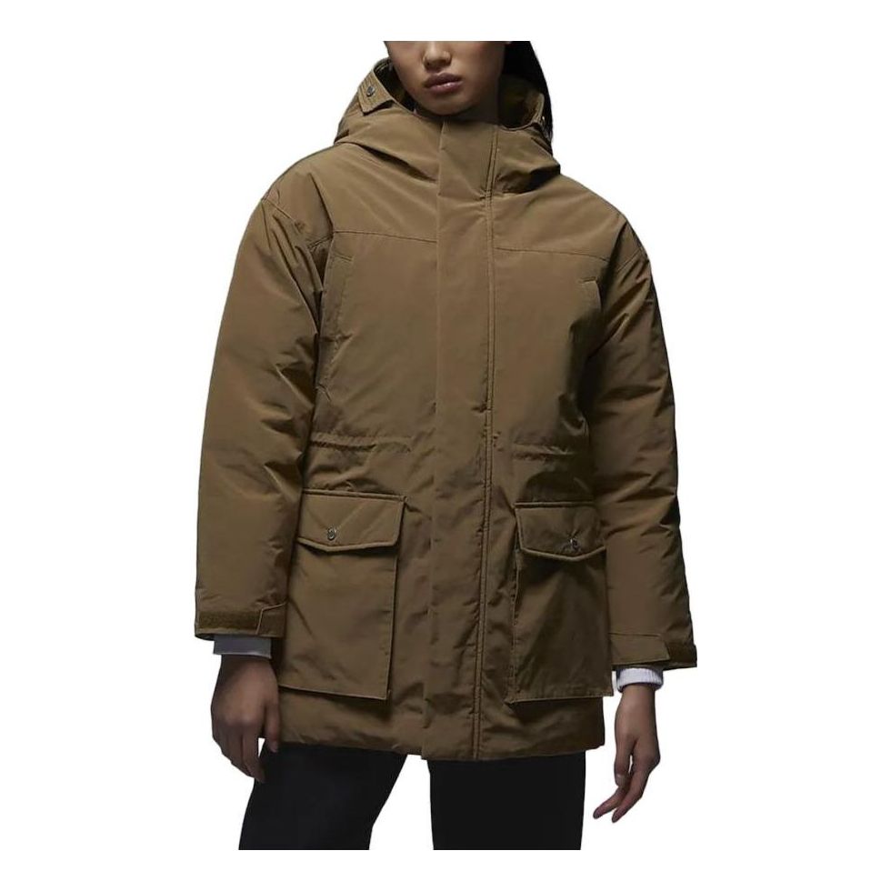 (WMNS) Air Jordan Down Parka Coat 'Tan' FB5086-392