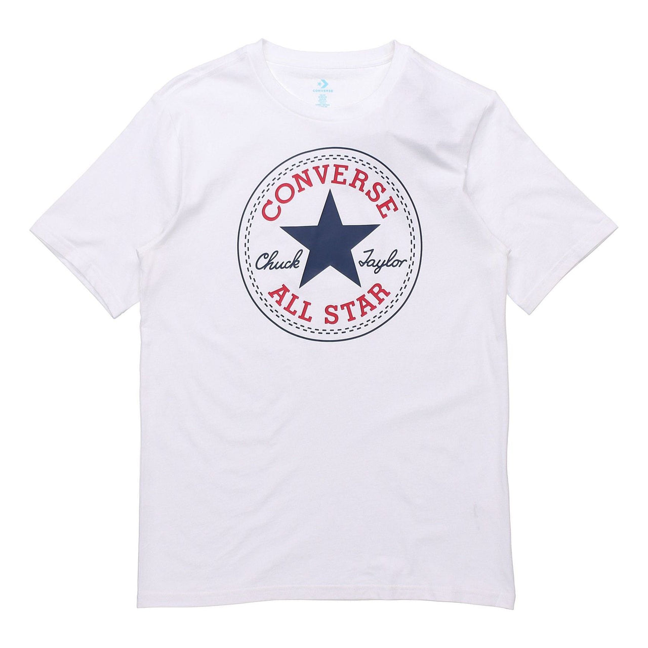 Men's Converse All Star Classic Round Neck Short Sleeve White 10007887-102