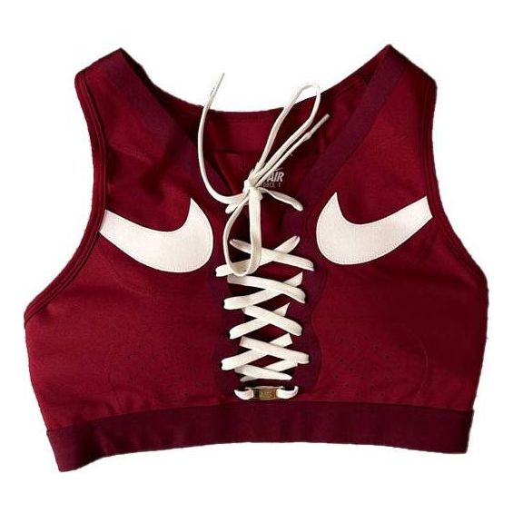 (WMNS) Nike Dri-FIT Swoosh Air Force 1 Sports Bra 'Red White' DD1433-677
