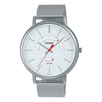 CASIO Dress Series Quartz 43mm Analog Watch 'Silver White' MTP-B105M-7AV