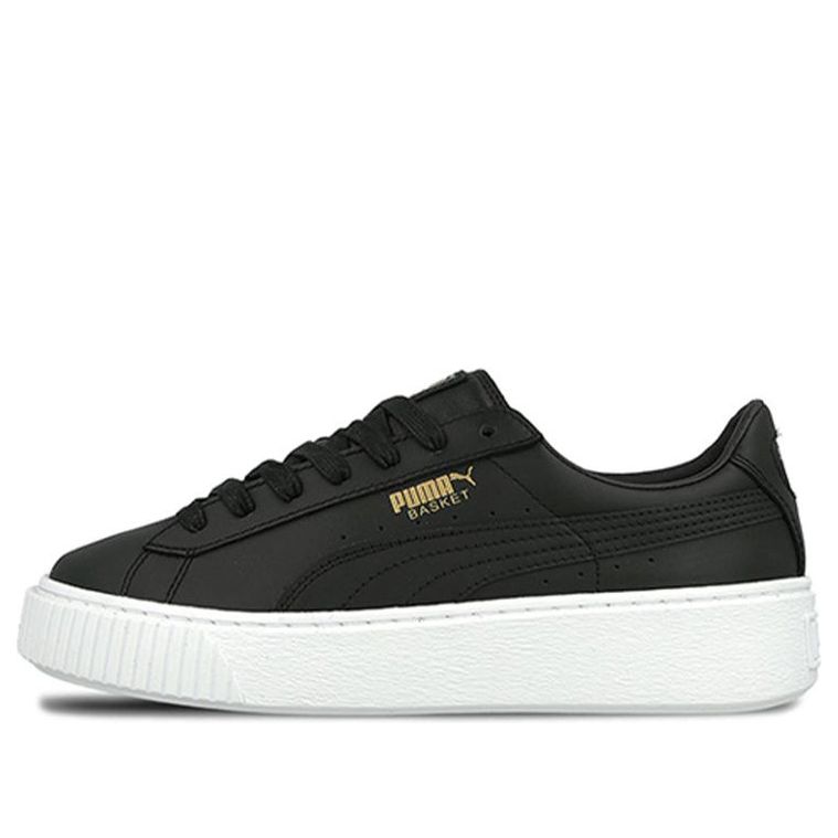 (WMNS) PUMA Basket Platform Core 'Black Gold' 364040-03