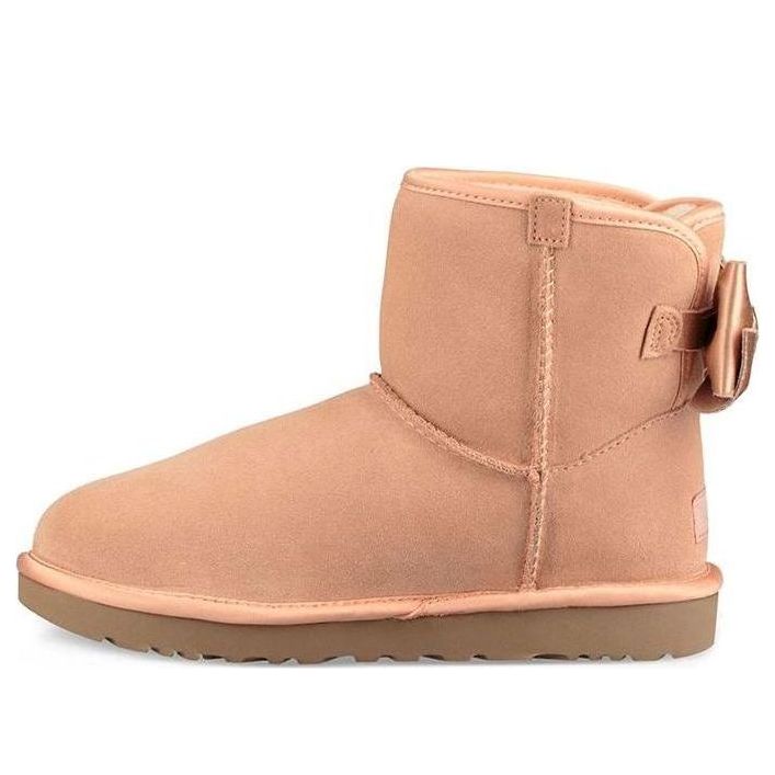 (WMNS) UGG Satin Bow Mini 'Coral' 1098081-SNTN