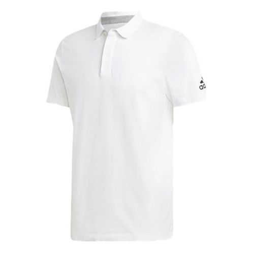 adidas Mh Plain Polo Sports Round Neck Short Sleeve polo White DQ1450