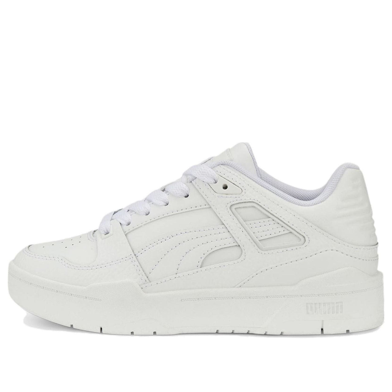 (GS) PUMA Slipstream Leather 'Triple White' 387826-02
