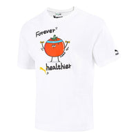 Men's PUMA Funny Printing Sports Round Neck Short Sleeve White 533104-02