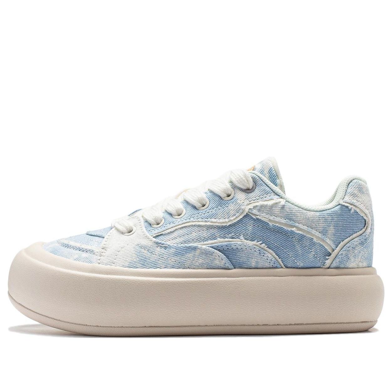 (WMNS) Li-Ning Puff Platform 'Denim Blue Beige' AZGT026-10