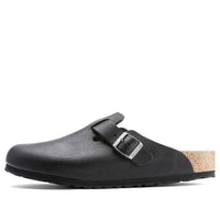 Birkenstock Boston Grip Natural Leather 'Vintage Wood Black' 1023458