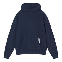 Stussy Cotton Knit Hoodie 'Navy Blue' 117138