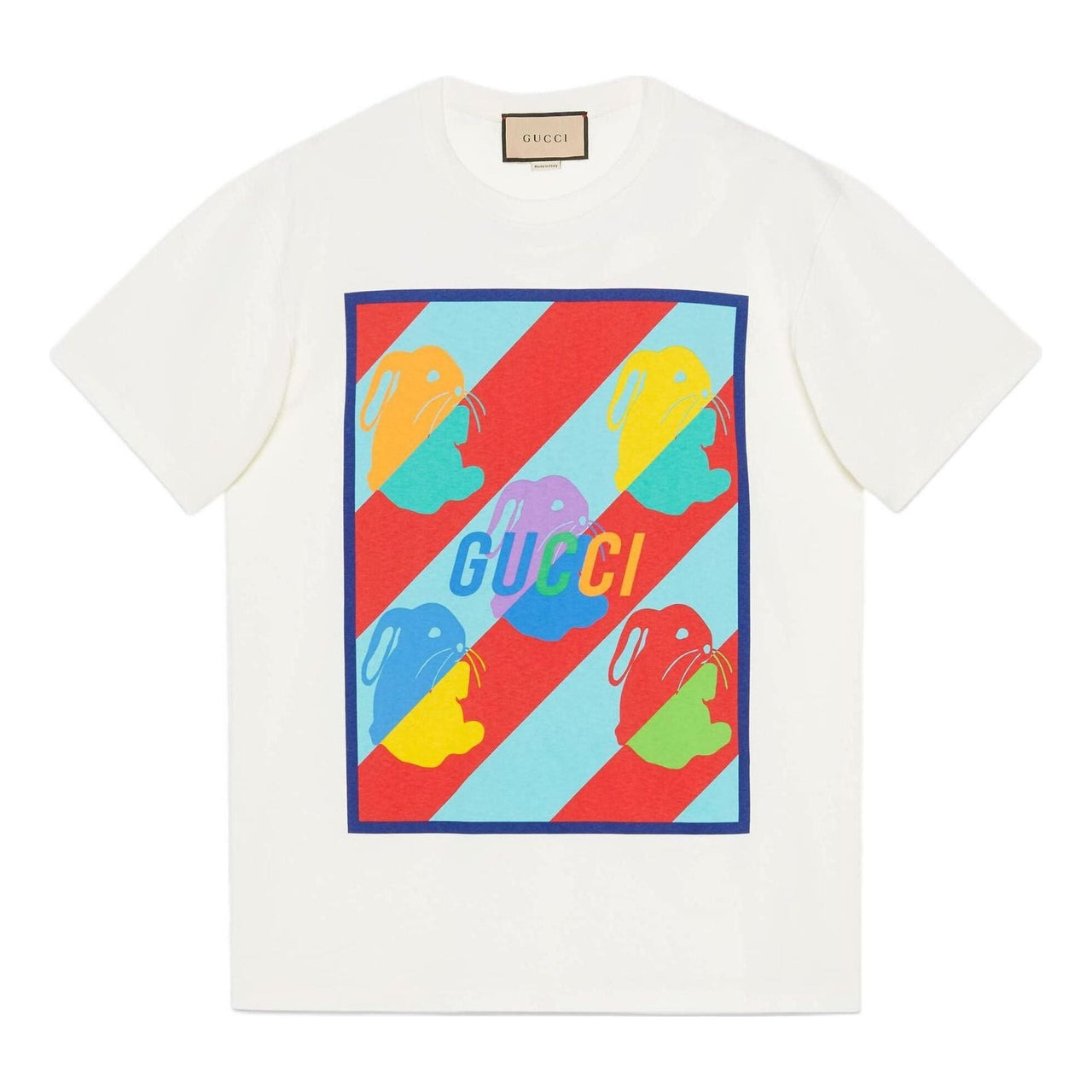 Gucci Bunny Print Cotton Jersey T-Shirt 'White' 548334-XJE8A-9275