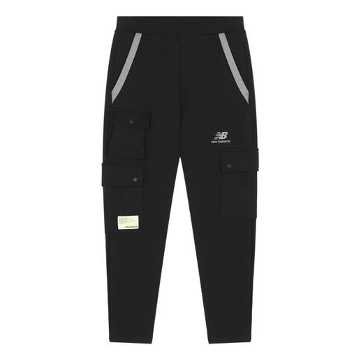 New Balance CNY Logo Cotton Cargo Pants 'Black' AMP21365-BK