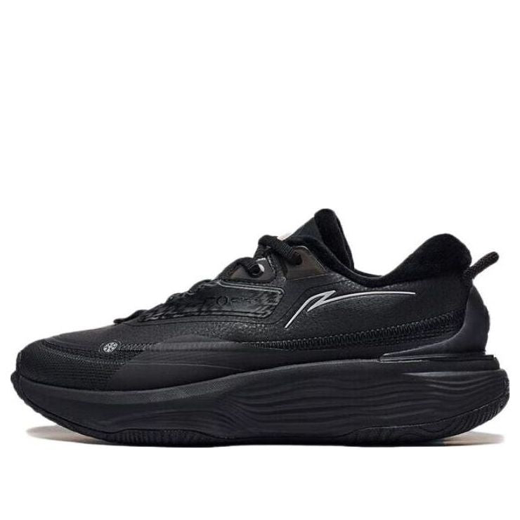 (WMNS) Li-Ning Soft Warm Fleece 'Black Silver' AGLT124-1