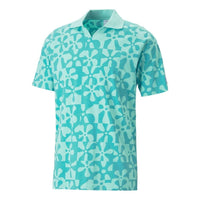 PUMA X Spongbob Printed Polo Shirt 'Teal' 620688-77