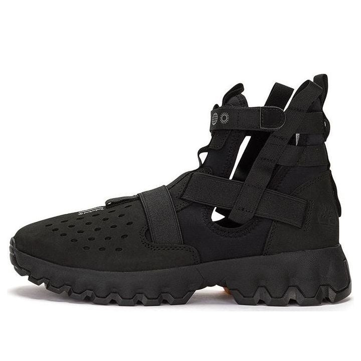 Timberland Greenstride Edge Lace Up Boot Sandals 'Black' A5RHVW