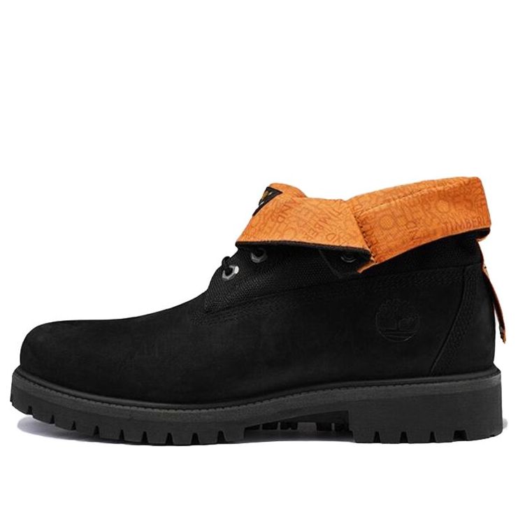 Timberland Roll Top Treadlight Wide-Fit Boot 'Black Nubuck' A2DQH