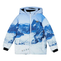 (GS) Skechers SKX Mountain Printed Down Jacket 'Blue White' P423B013-03HV