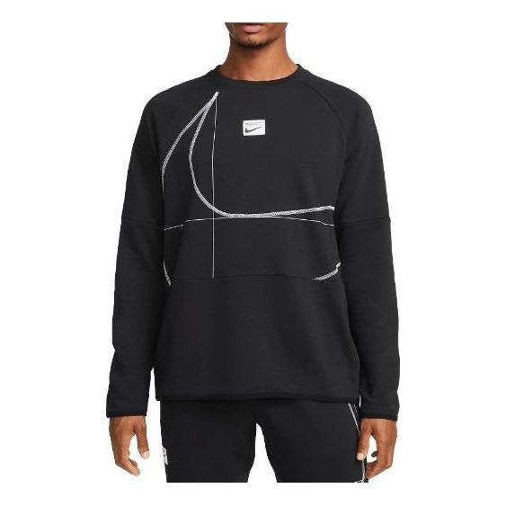 Nike Dri-FIT Long-Sleeve Fleece Fitness Top 'Black' DQ6622-010