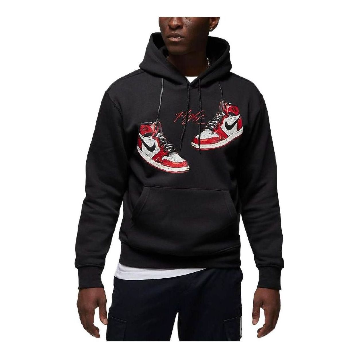 Air Jordan 1 Chicago Lost And Found Hoodie 'Black' FD0568-010