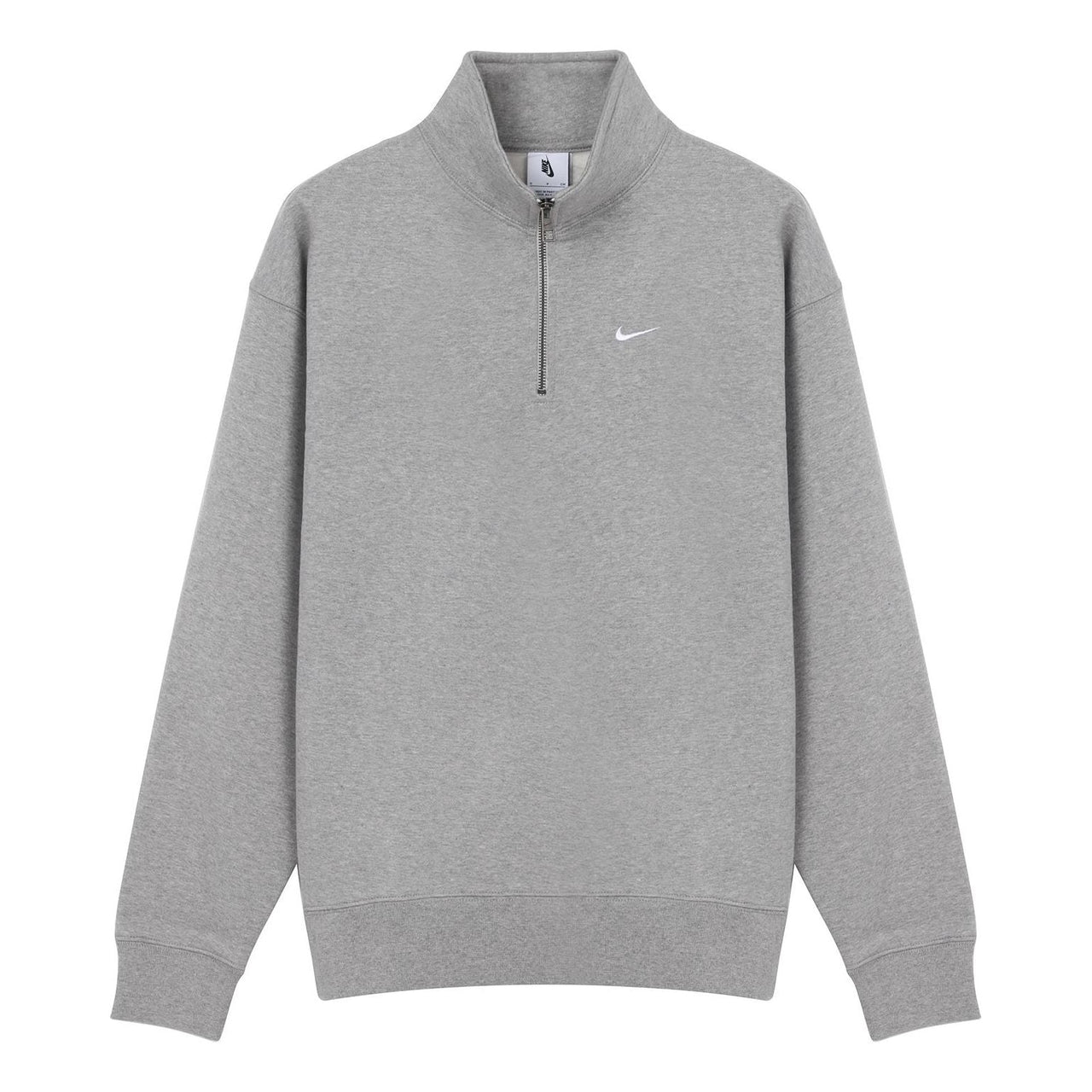 Nike Solo Swoosh 1/4-zip sweatshirt 'Grey' DQ5210-063