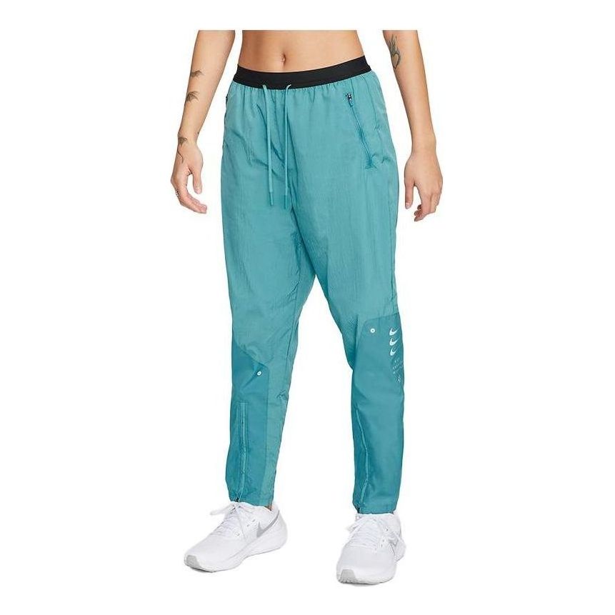 (WMNS) Nike Therma-Fit Training Woven Trousers 'Teal' DX5554-440