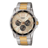 Casio Dress Movement Analog Watch 'Silver Gold' MTP-1299SG-9AV
