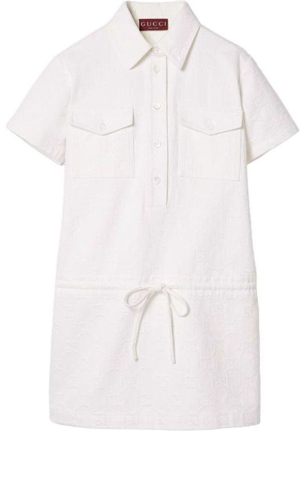 (WMNS) Gucci GG Jacquard Denim Dress 'White' 788736-XDC0S-9692