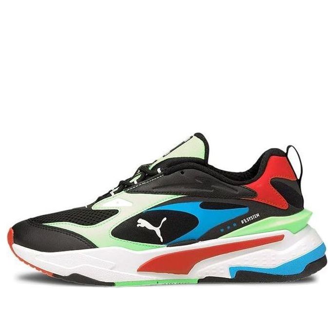 (GS) PUMA RS-Fast 'Black Elektro Green' 375696-01