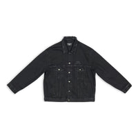 Balenciaga 3B Sports Icon Denim Jacket Large Fit 'Black' 704298TBP471029