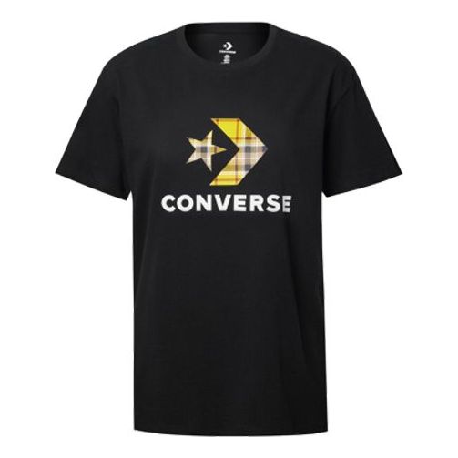 (WMNS) Converse Clash Applique Short-sleeve Tee Black 10020874-A02
