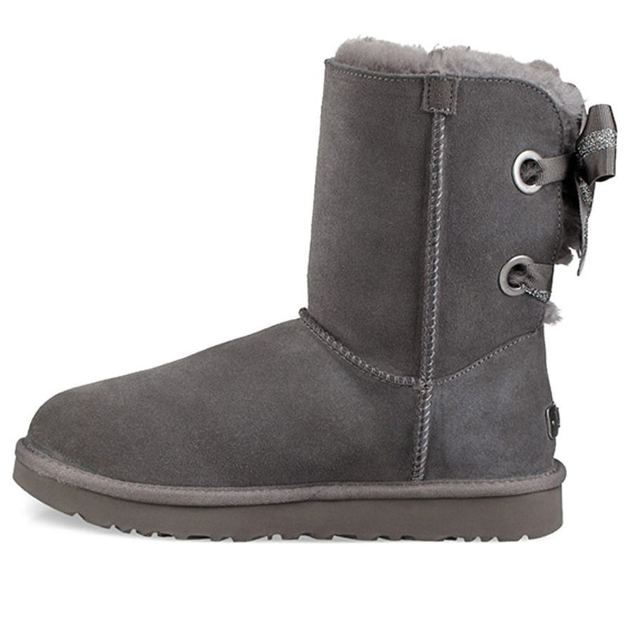 (WMNS) UGG Customizable Bailey Bow short Gray 1098075-CHRC