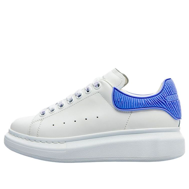 (WMNS) Alexander McQueen Oversized Shoes 'Cream White Electric Blue' 718157WICGK8870