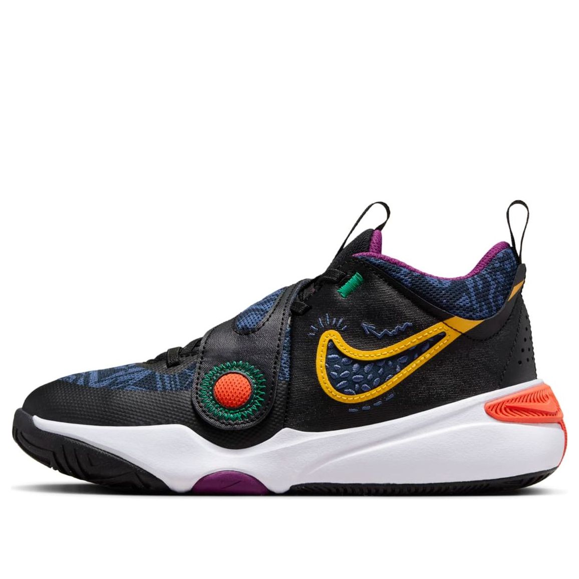 (GS) Nike Team Hustle D 11 'Black Mystic Navy Gold' FQ7375-001