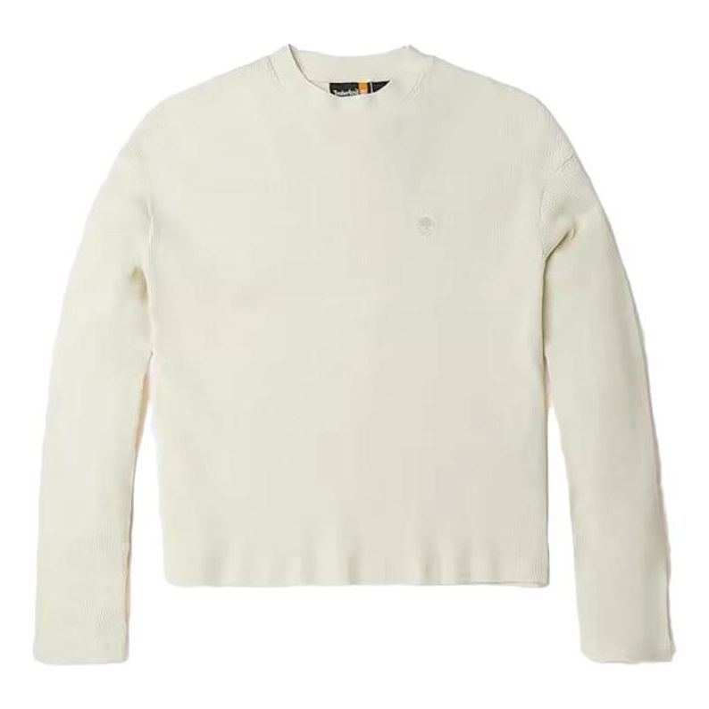 (WMNS) Timberland Mini Logo Long Sleeves Crop T-Shirt 'White' A6HN9-CM9