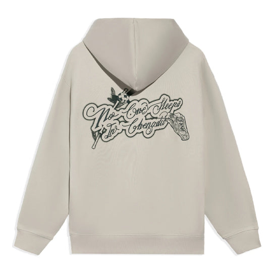 Li-Ning BadFive Sports Basketball Series Printing Hoodie 'Beige Black' AWDRH61-4