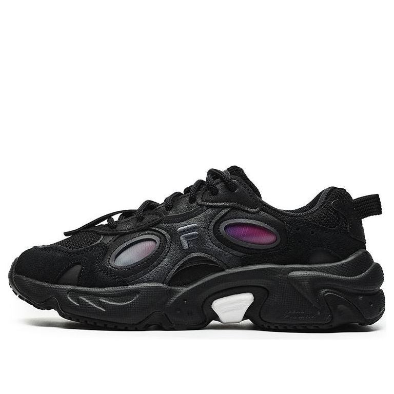 (WMNS) FILA FUSION Raccoon Sneakers 'Black Purple' T12W241117FBP