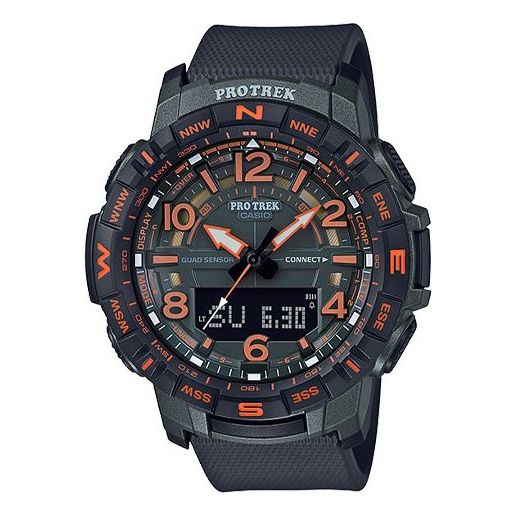 Men's CASIO PRO TREK Multifunction Outdoor mountaineering Sports Watch Mens Black Analog PRT-B50FE-3
