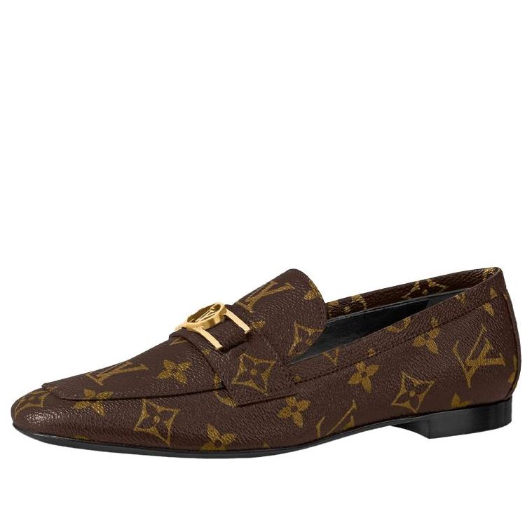 (WMNS) LOUIS VUITTON LV Upper Case Flat Loafers 'Brown Monogram' 1A86NP