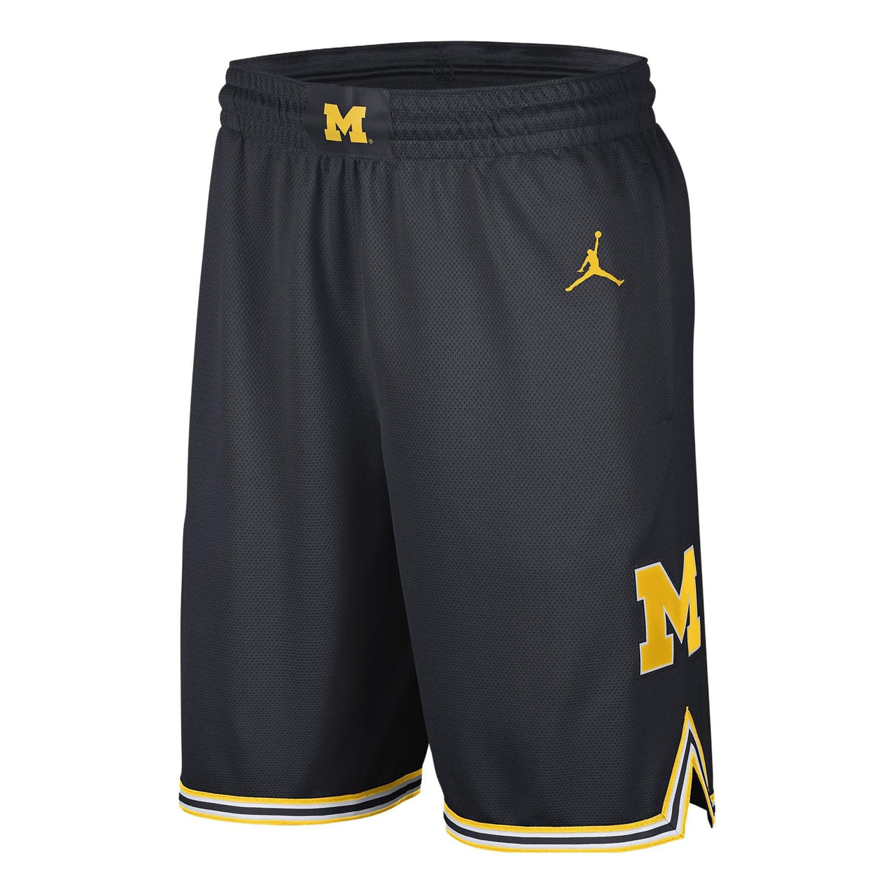 Air Jordan College Michigan Replica Basketball Shorts 'Pitch Blue Amarillo' DQ5971-426