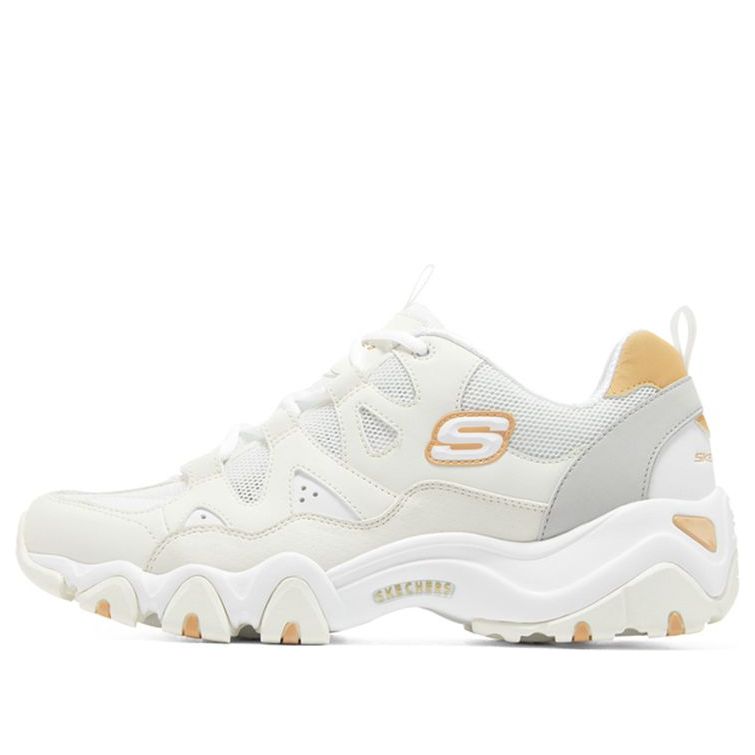 Skechers D'lites 2.0 'White Grey Yellow' 894128-OFWT